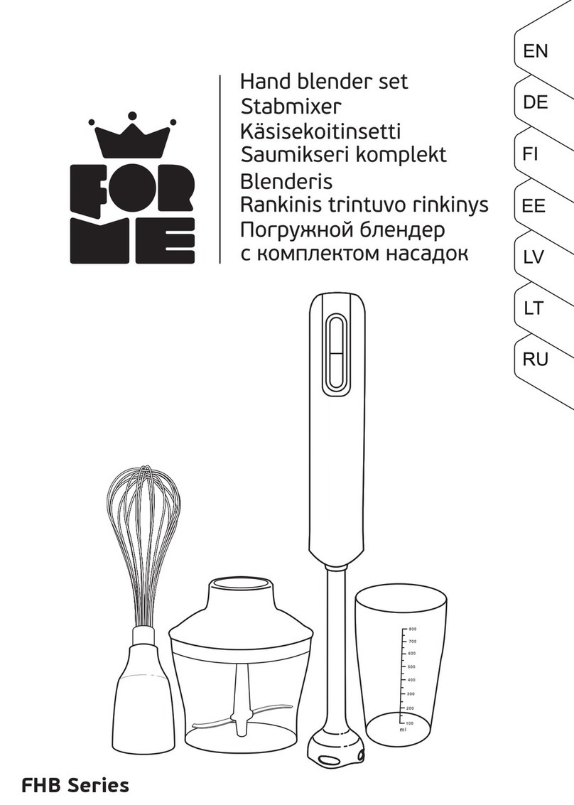 Forme FHB Series instruction manual