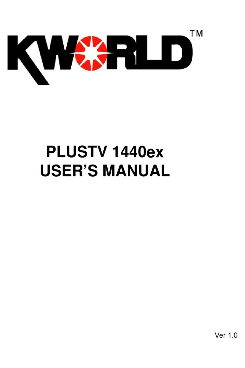 KWorld PLUSTV 1440ex User manual