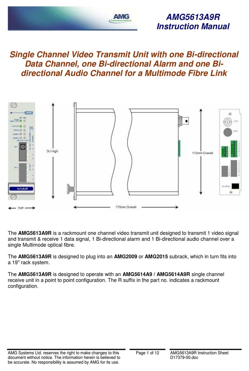 AMG AMG5613A9R instruction manual