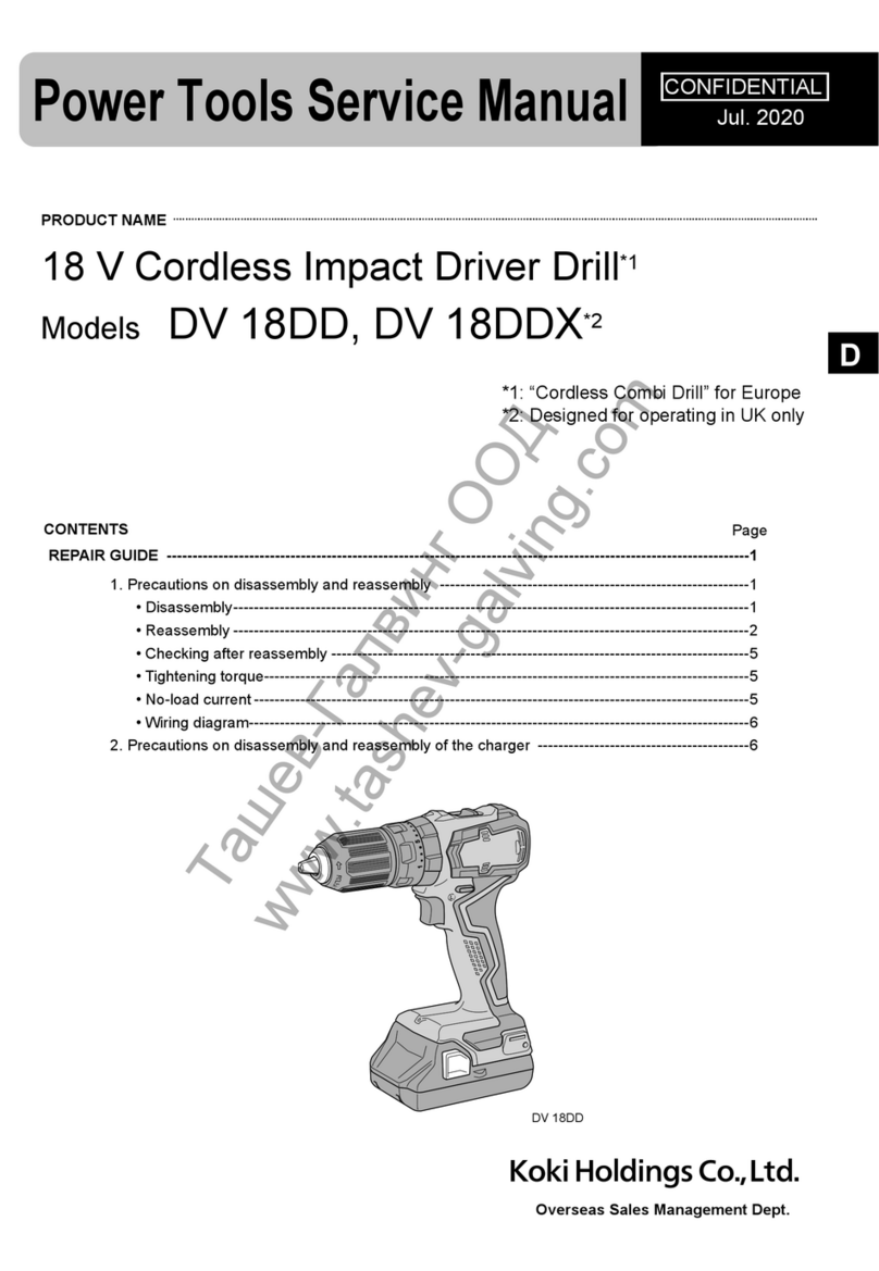 Hitachi DV 18DD User manual