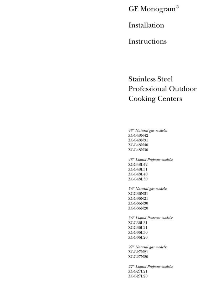 GE Monogram ZGG48N42 User manual