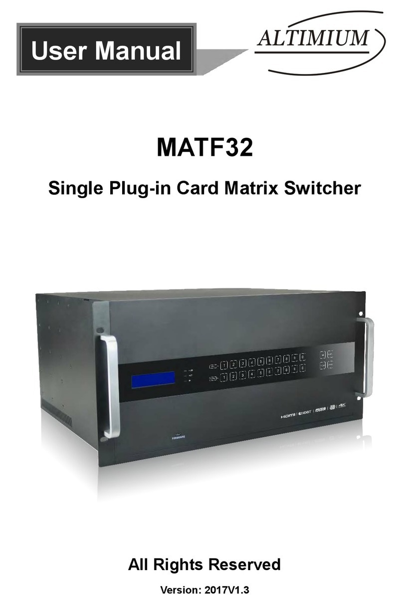 Altimium MATF32 User manual Altimium MATF32 User manual