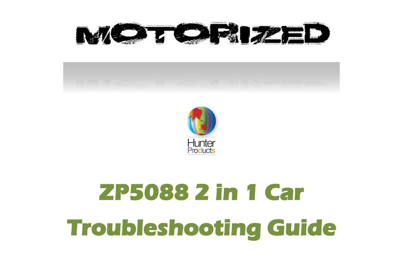 Hunter Products Motorized ZP5088 User manual Hunter Products Motorized ZP5088 User manual