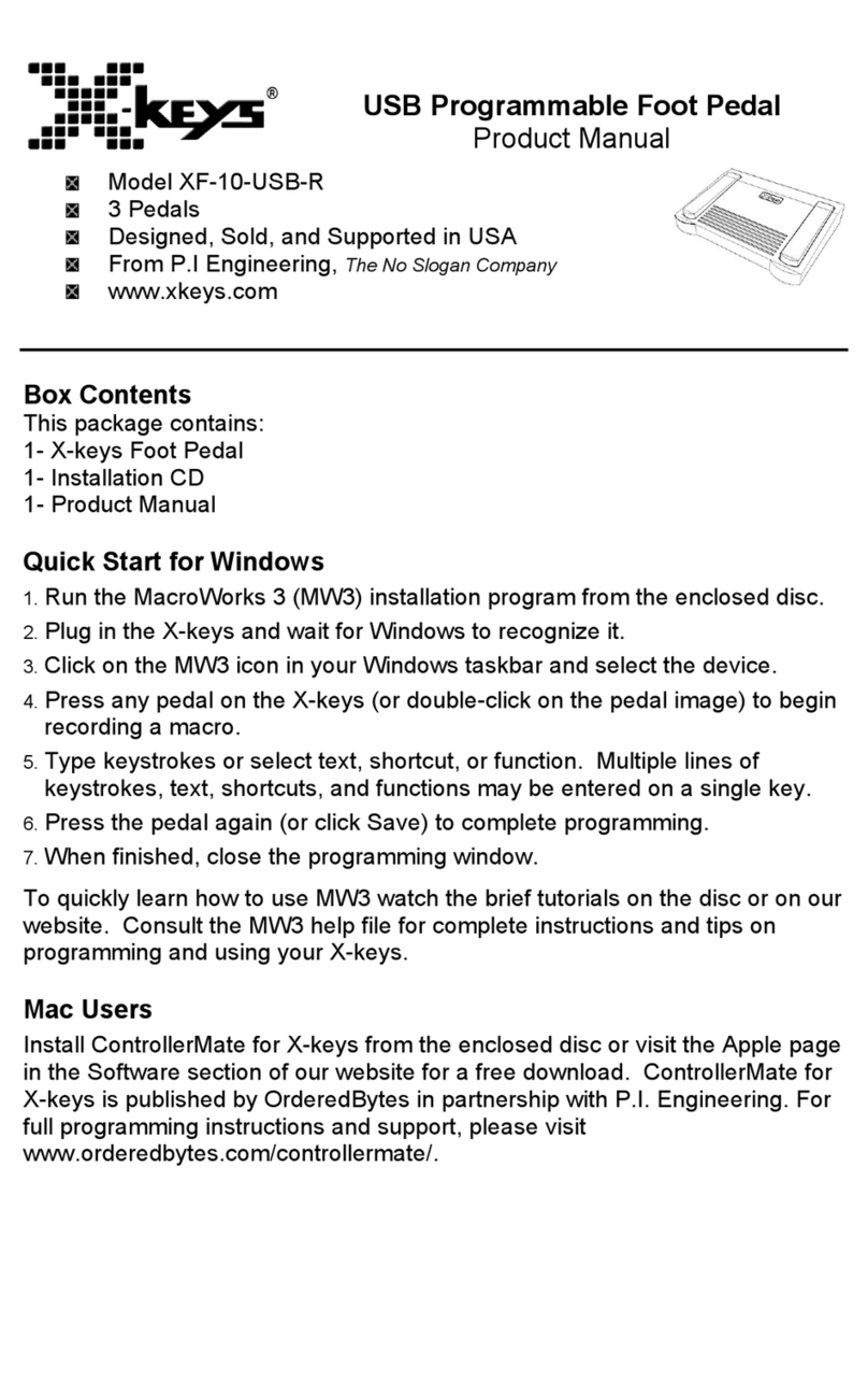 X-keys XF-10-USB-R User manual