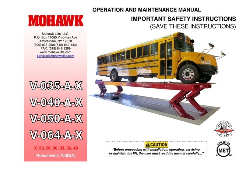 Mohawk V-035-A-X User manual