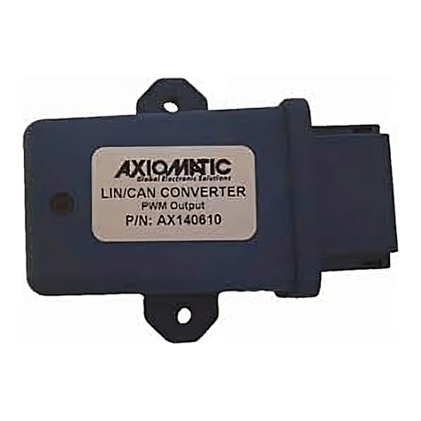AXIOMATIC LIN - J1939 CAN user manual