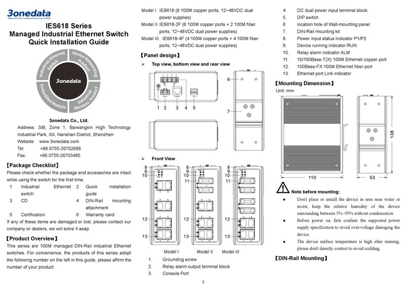 3One data IES618 Series User manual