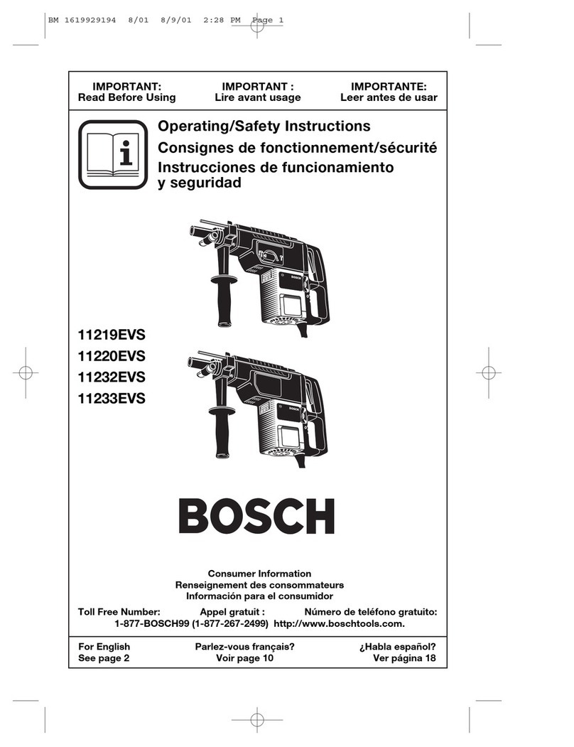 Bosch 11219EVS Assembly instructions