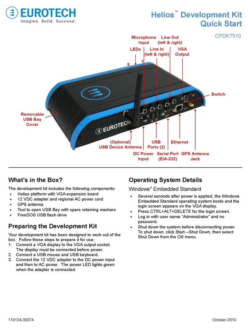 Eurotech Helios CPDK7510 User manual