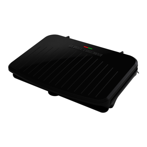 George Foreman GRS120B User manual