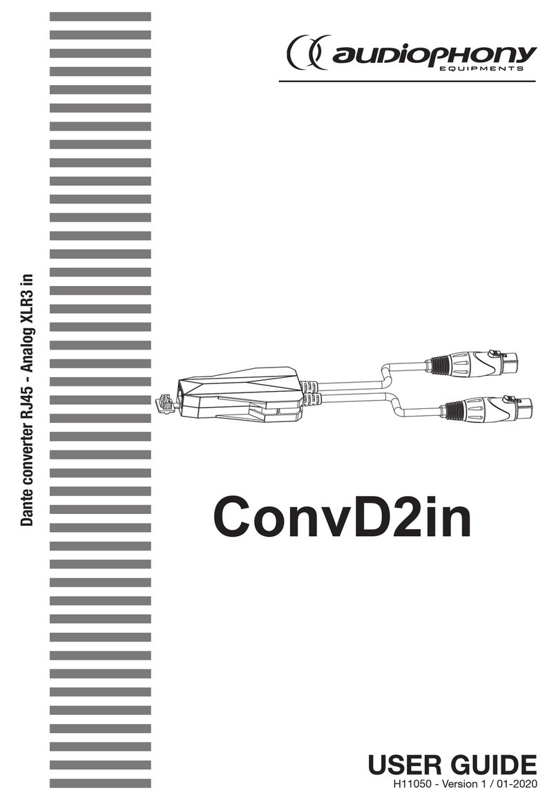 Audiophony PA ConvD2in user guide