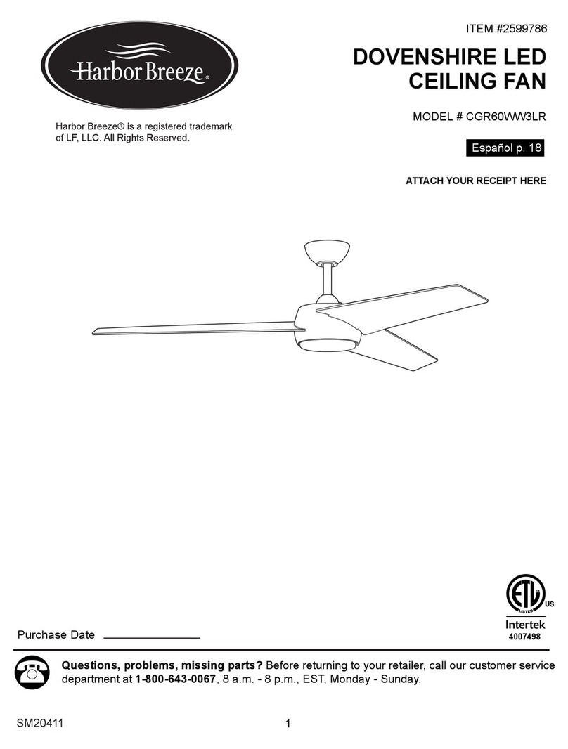 Harbor Breeze CGR60WW3LR User manual Harbor Breeze CGR60WW3LR User manual