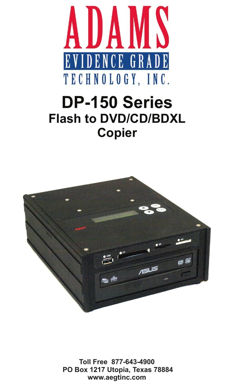 ADAMS Evidence Grade Technology DP-150 Series manual