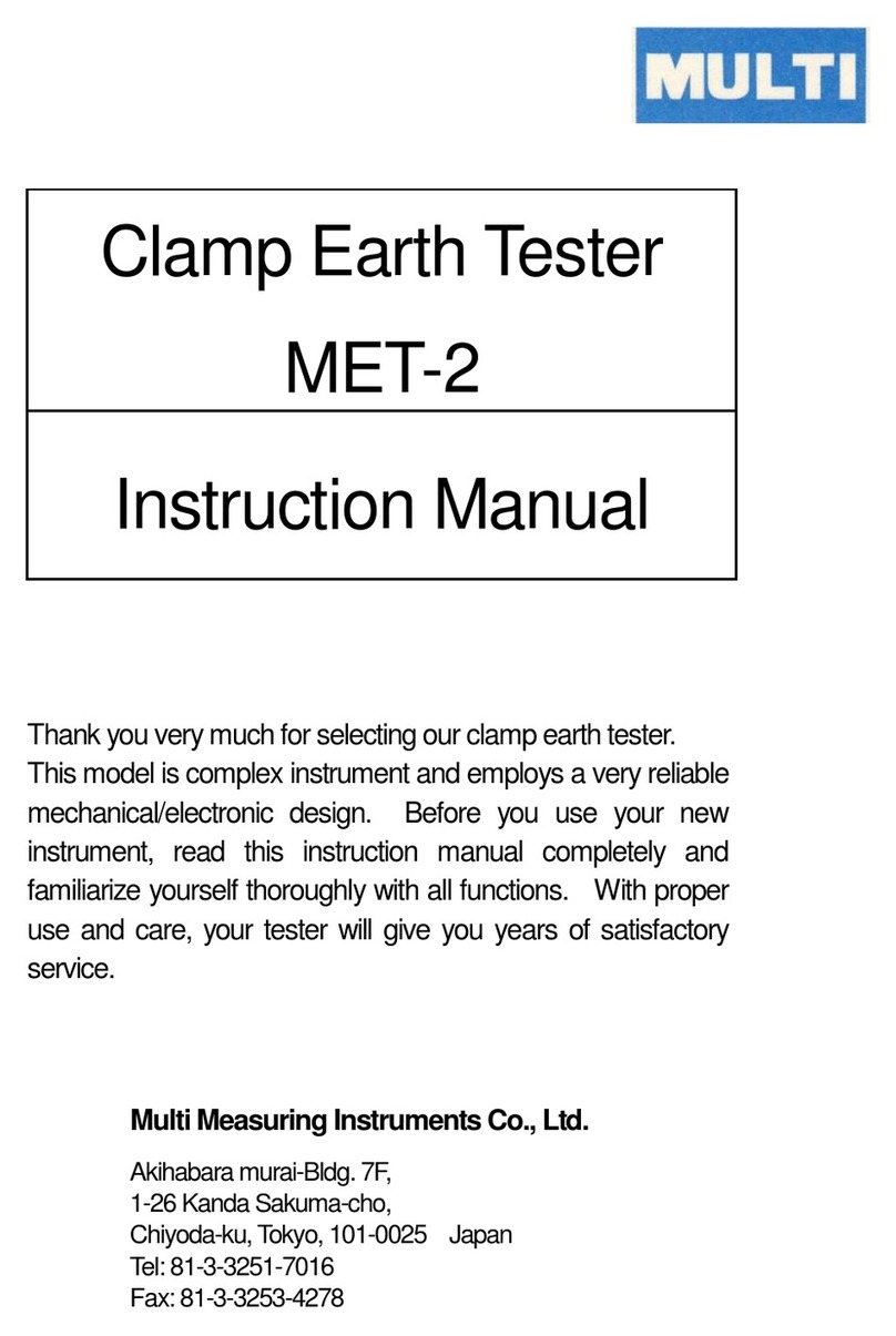 Multi MET-2 instruction manual