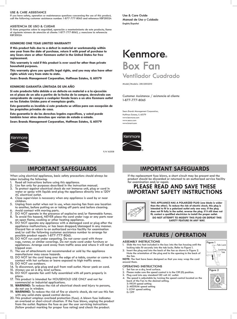 Kenmore 258.32002310 Use & care guide