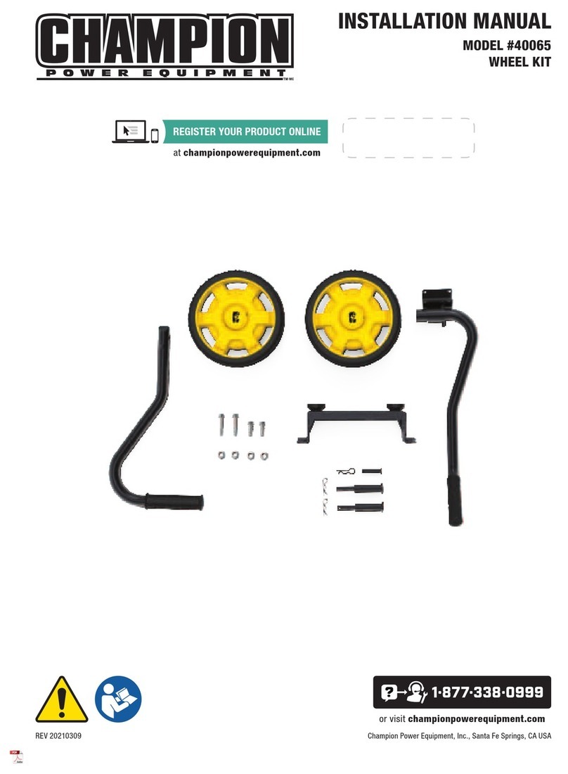 Champion Power Equipment 40065 installation manual