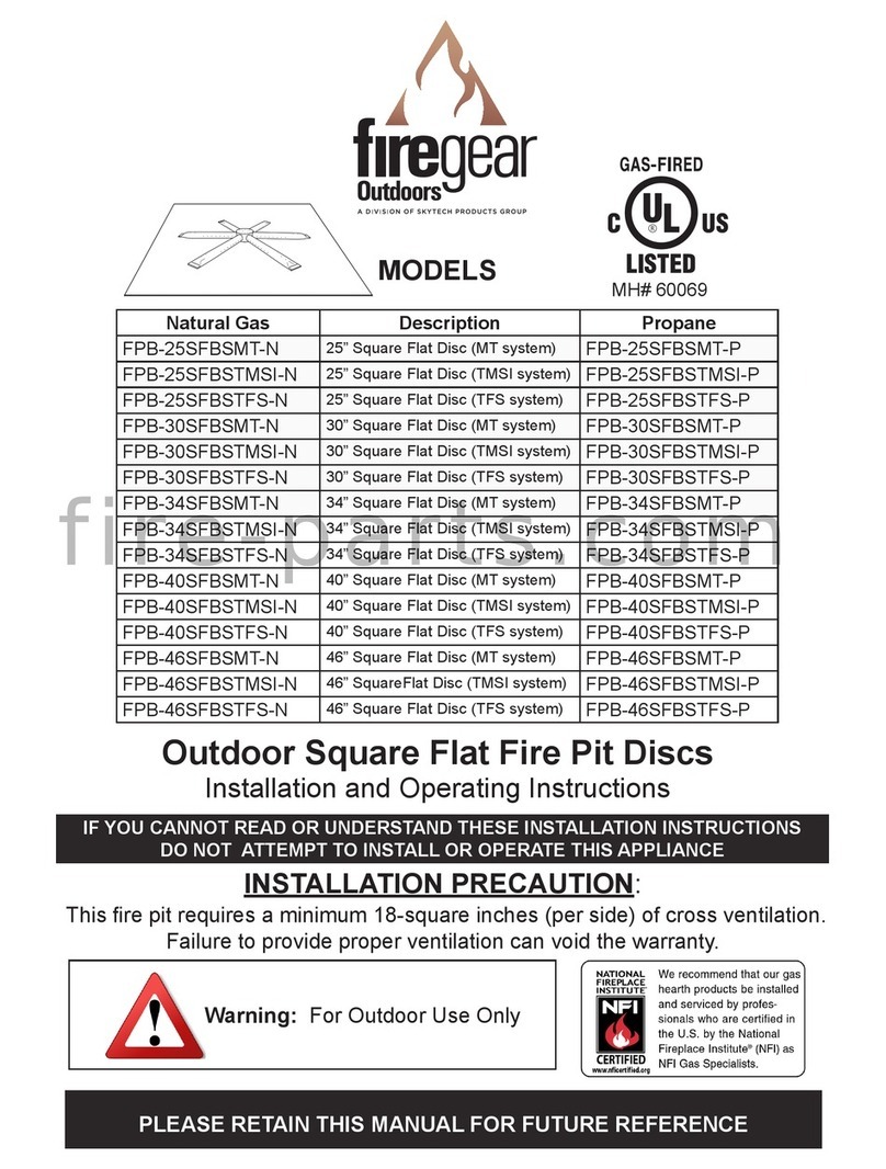 Skytech Firegear Outdoors FPB-25SFBSMT-N User manual