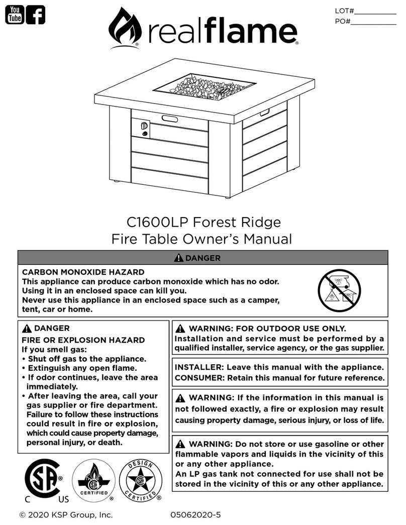 RealFlame C1600LP User manual