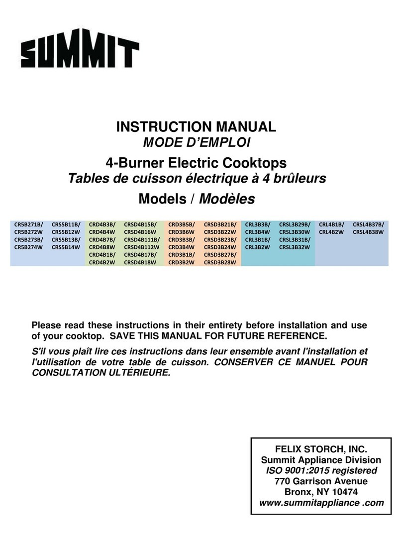 Summit CR5B271B User manual