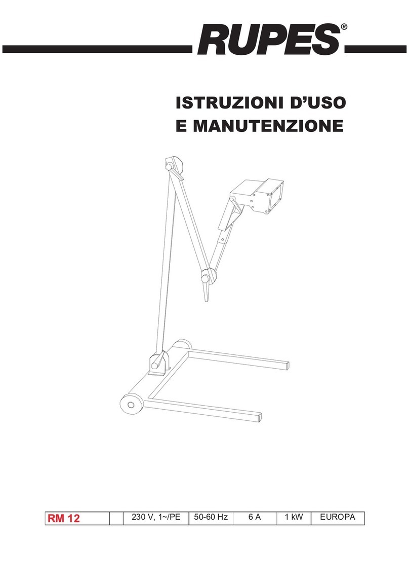 Rupes RM12 Use and maintenance