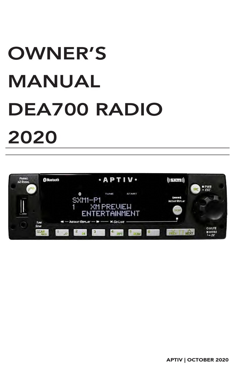 Aptiv DEA7 Series owner's manual