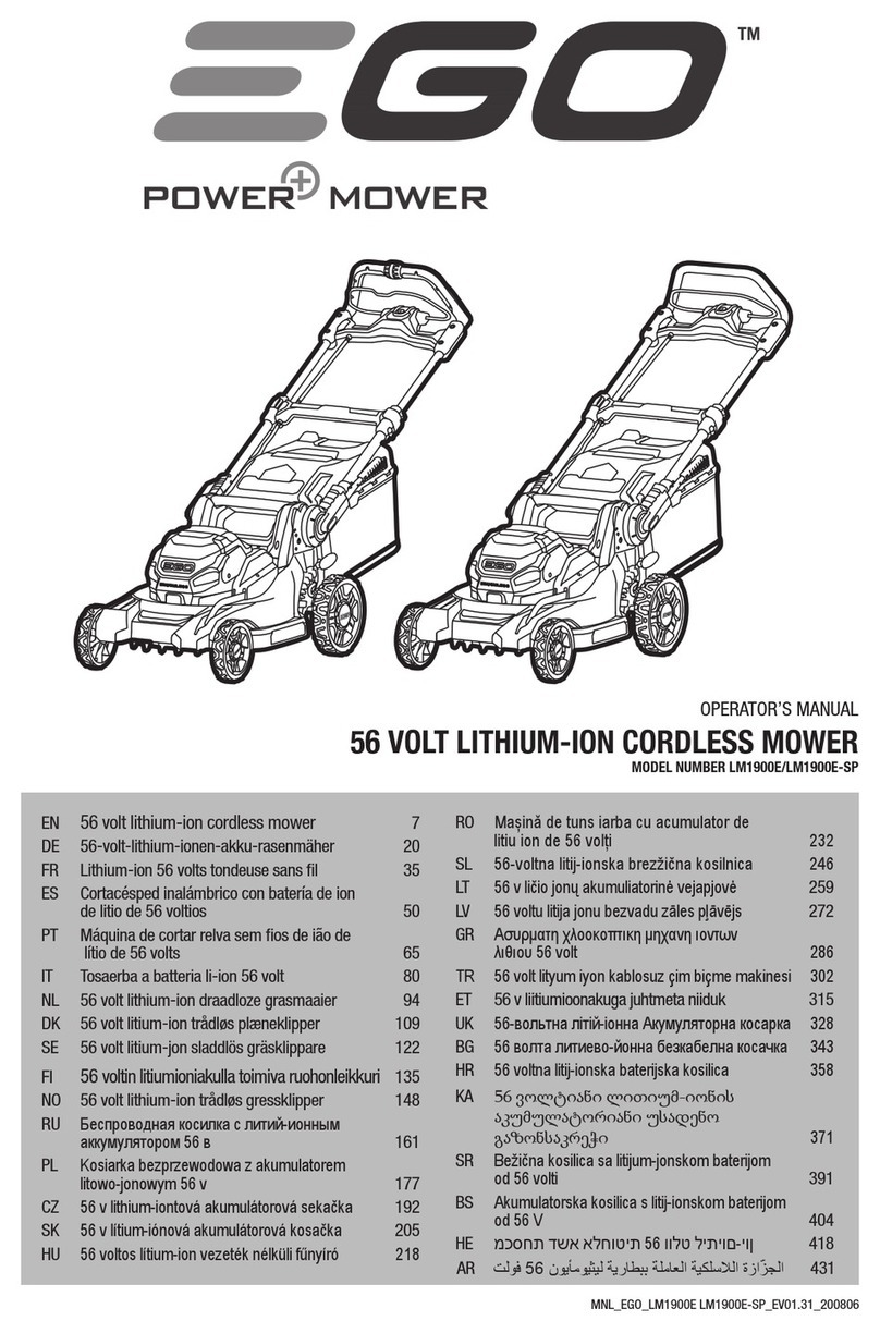 EGO Power+ LM1900E-SP Operator's manual