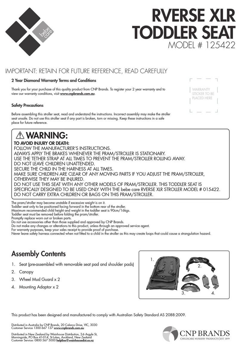 CNP Brands Bebe Care Rverse XLR quick start guide