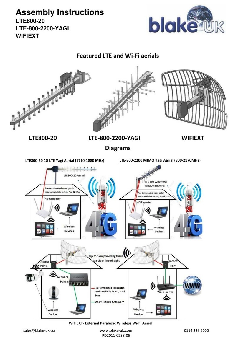 Blake UK LTE800-20 User manual