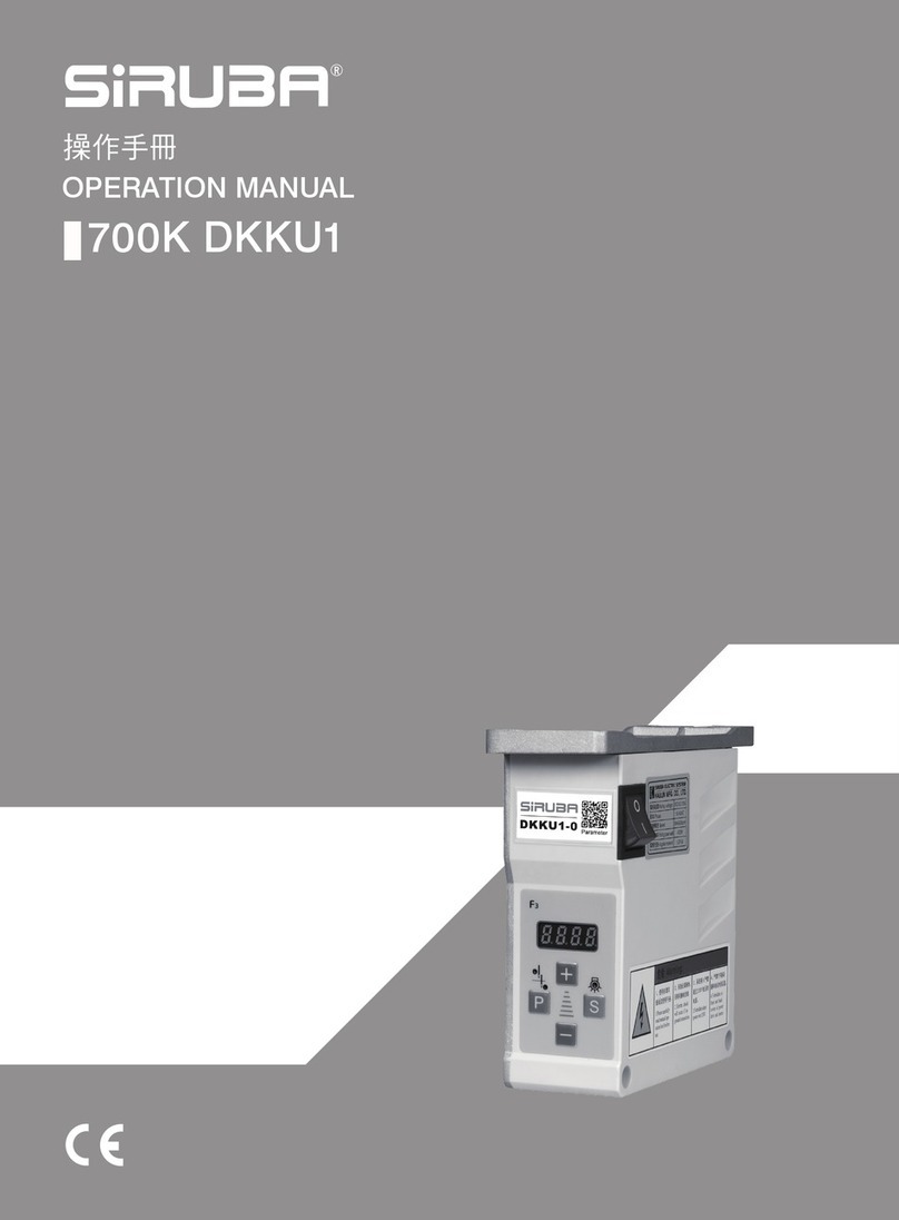 Siruba 700K DKKU1 Operation manual