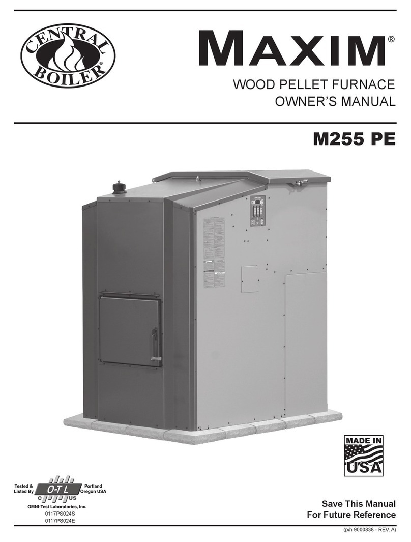 Central Boiler MaXIM M255 PE owner's manual