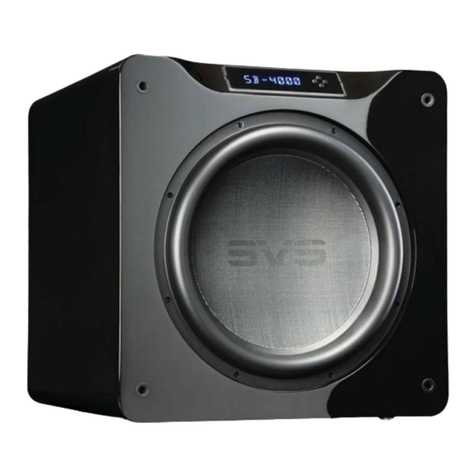 SVS SB-4000 owner's manual