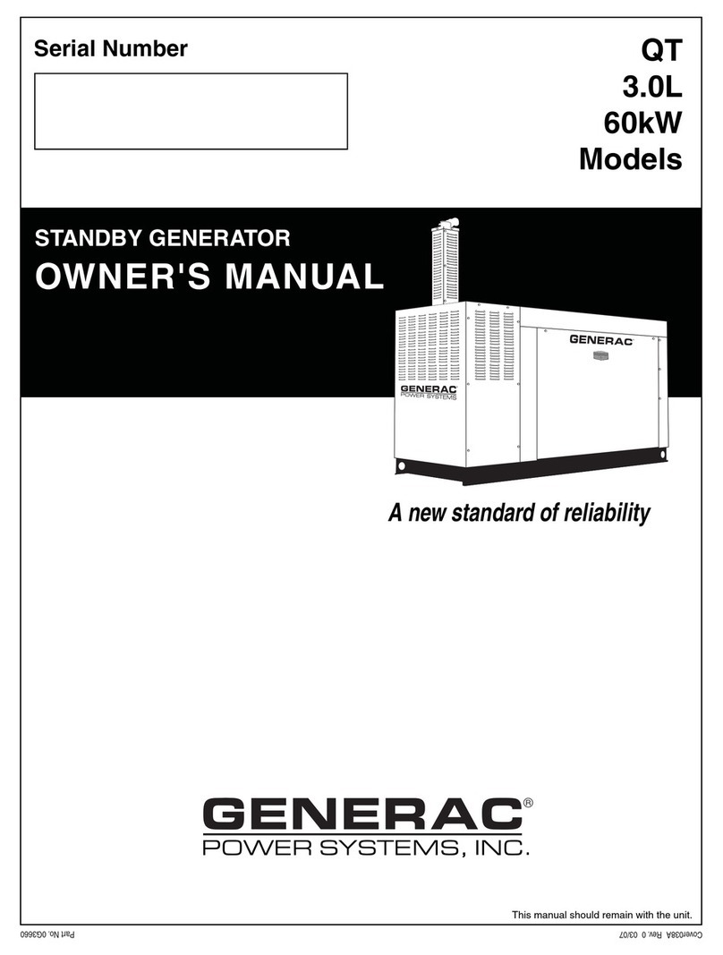 Generac Power Systems QT06030KVAN User manual