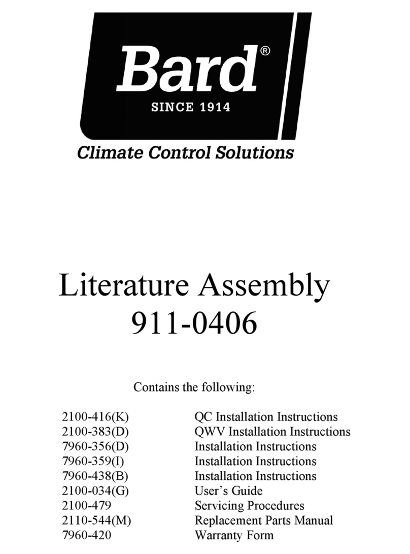 Bard QC Series installation instructions