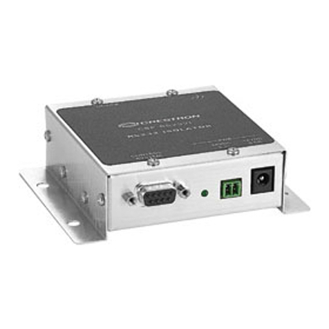 Crestron CSP-RS232I Operations & installation guide