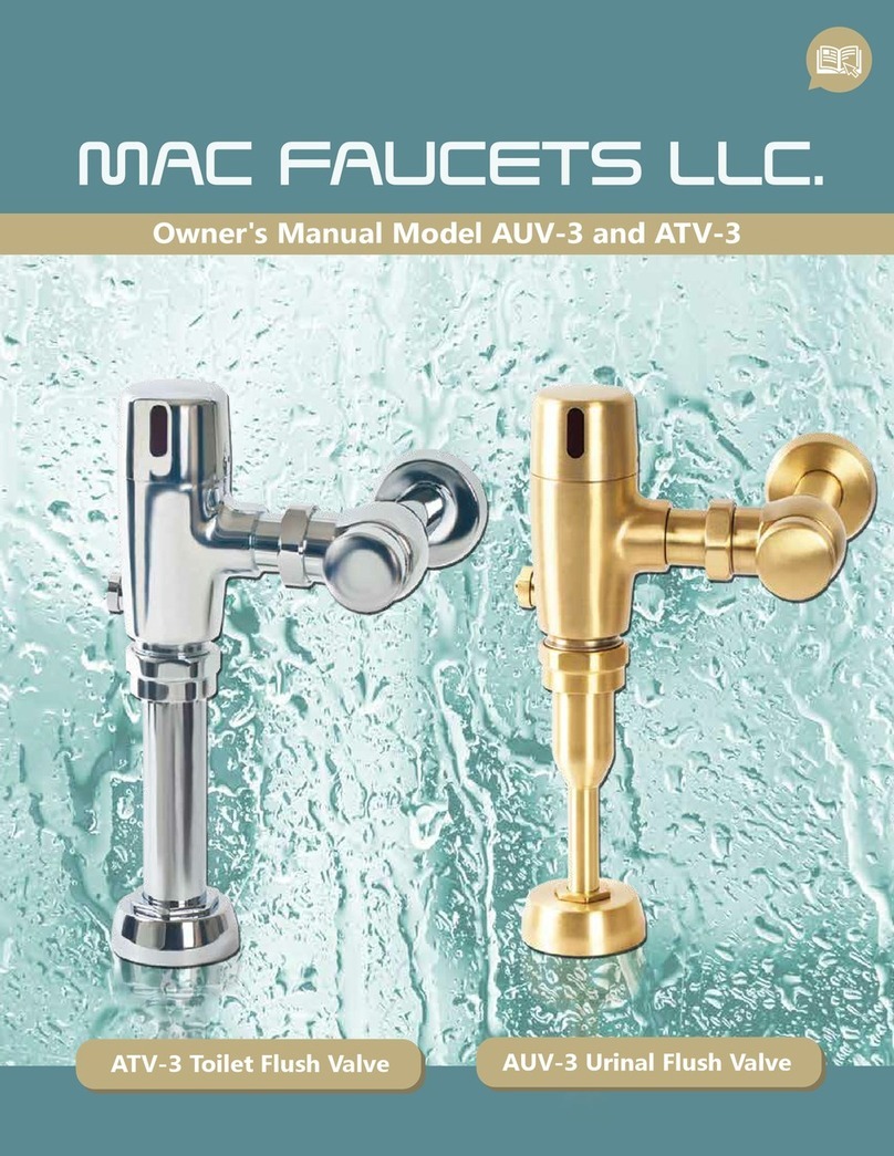 Mac Faucets AUV-3 User manual