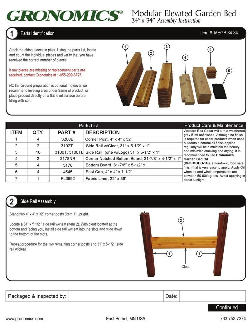Gronomics MEGB 34-34 User manual Gronomics MEGB 34-34 User manual