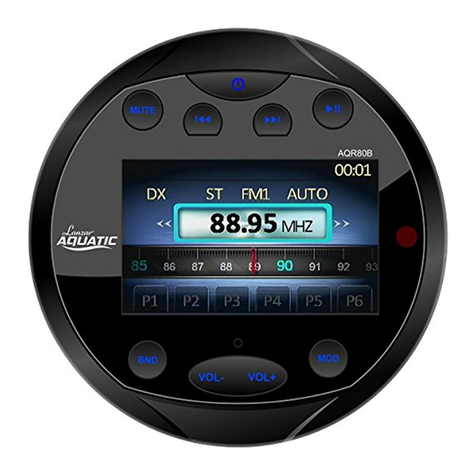 Lanzar Auatic AQR80B owner's manual