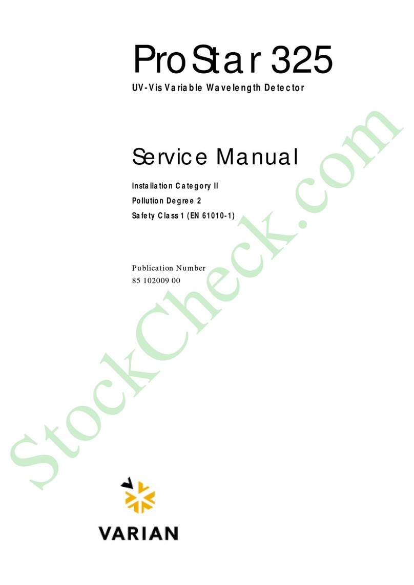 Varian ProStar 325 UV-Vis Service manual
