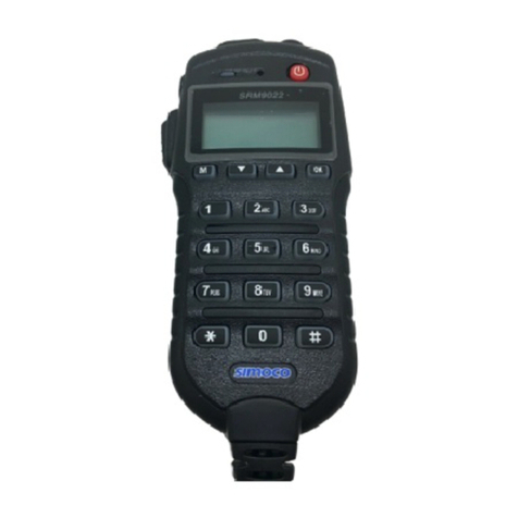 Simoco P25 SRM9022 User manual Simoco P25 SRM9022 User manual