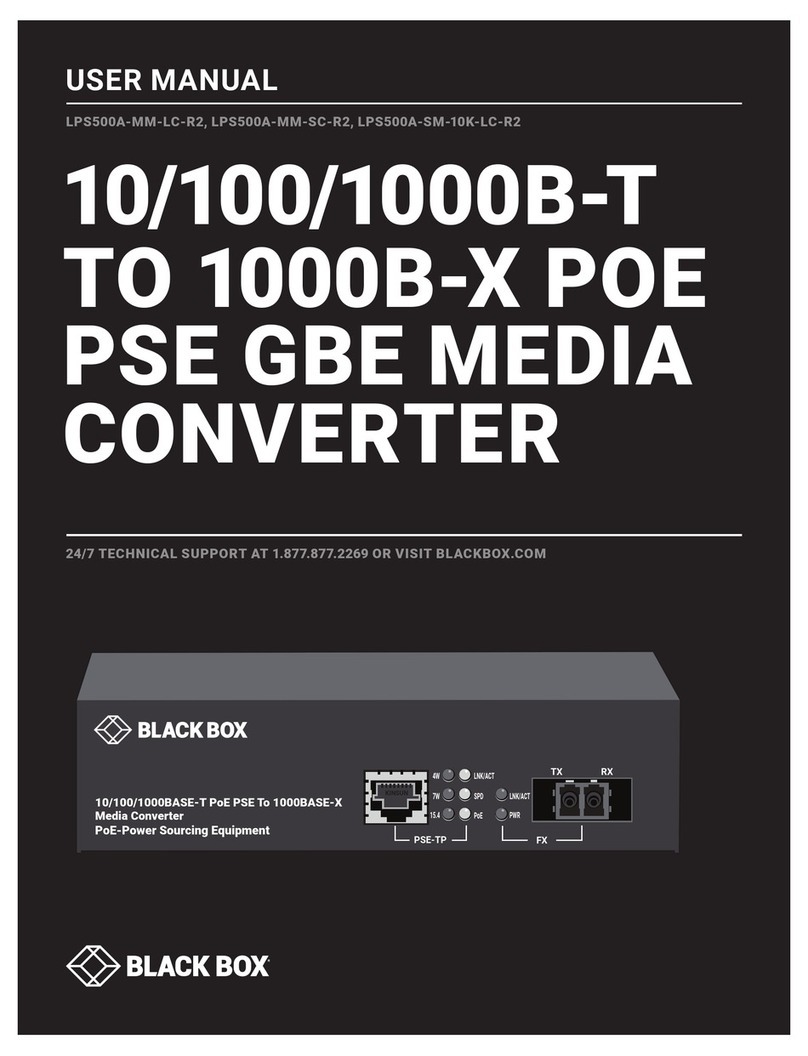 Black Box LPS500A-MM-LC-R2 User manual