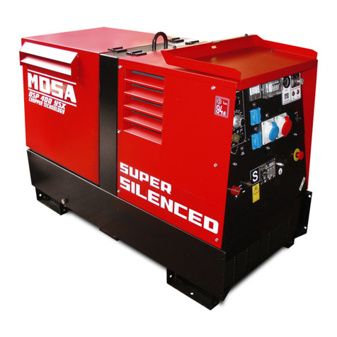 Mosa DSP 400 YSX Use and maintenance manual