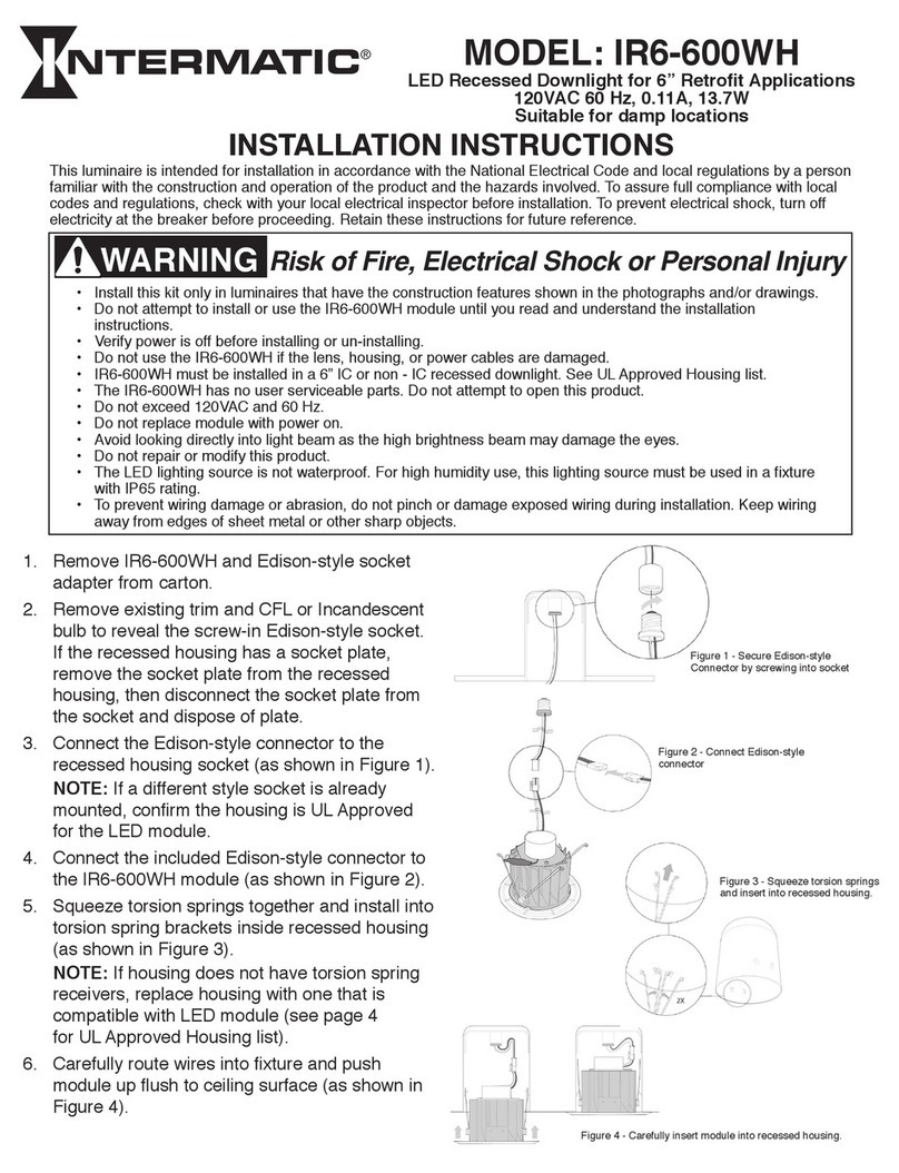 Intermatic IR6-600WH installation instructions