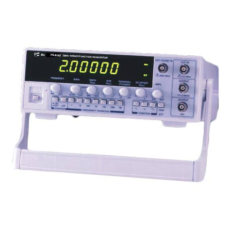 UNISource Corporation FG-8102 Operation manual