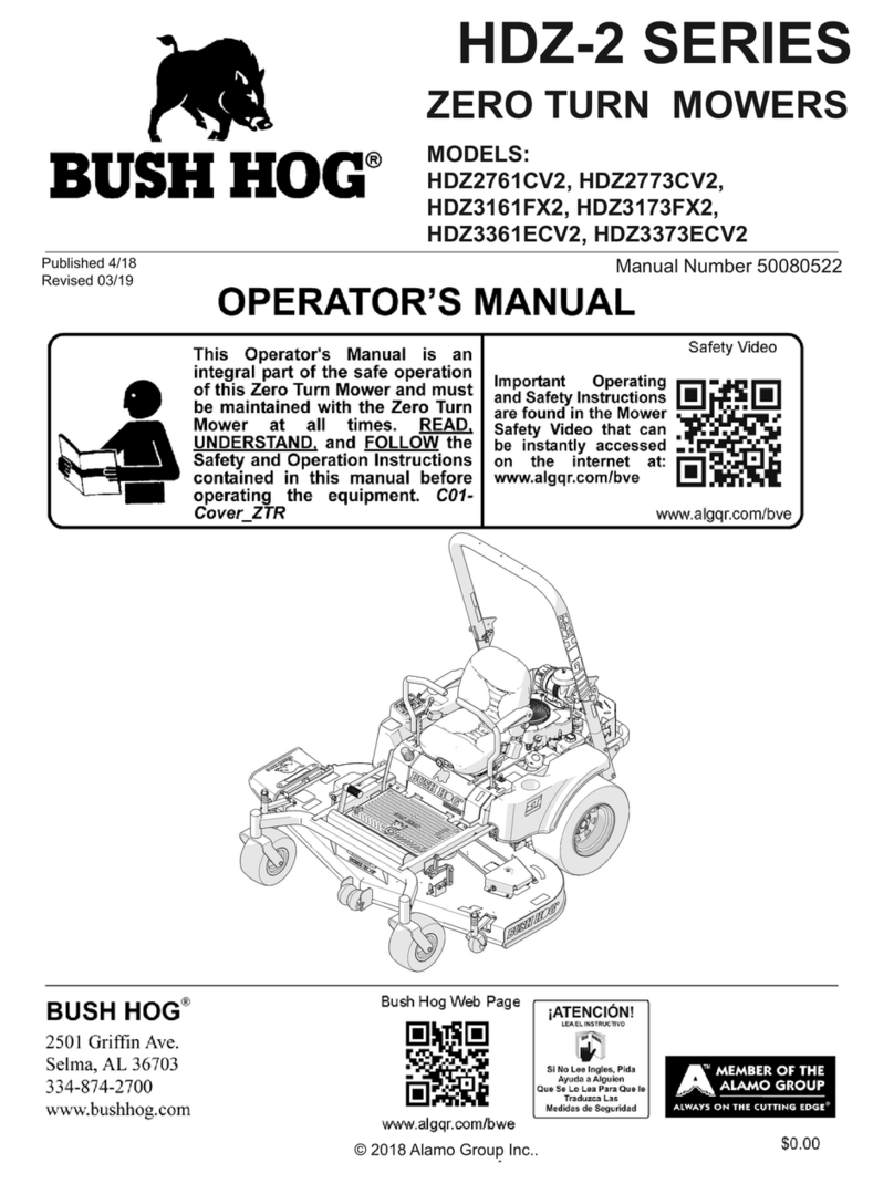 Bush Hog HDZ-2 Series User manual