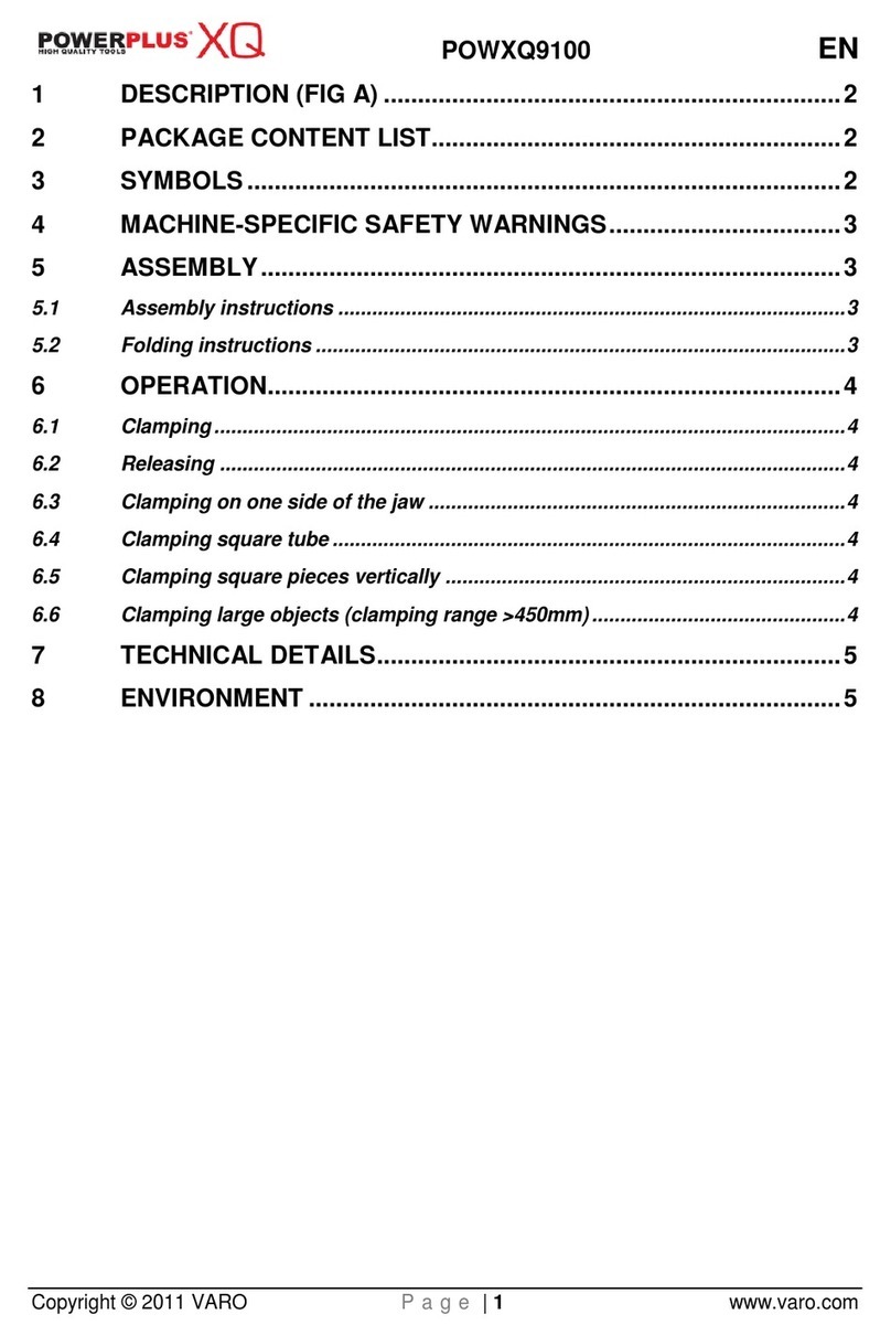 VARO POWERplus XQ POWXQ9100 manual