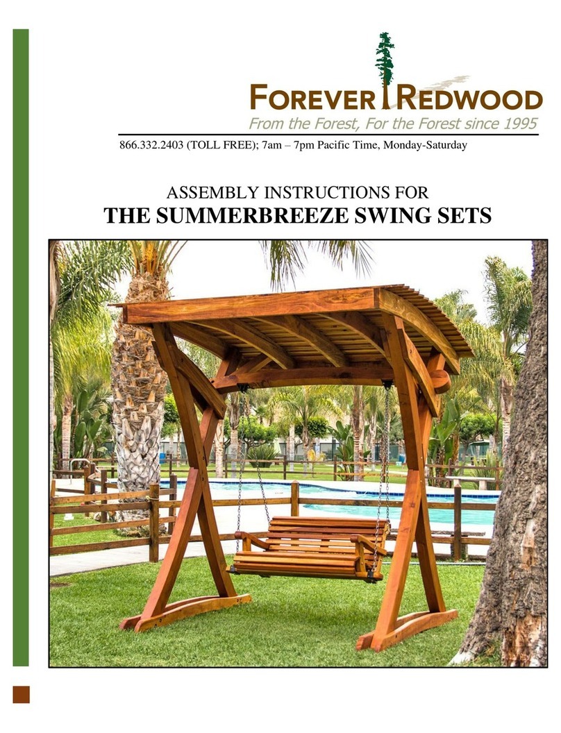 Forever Redwood THE SUMMERBREEZE SWING SETS User manual