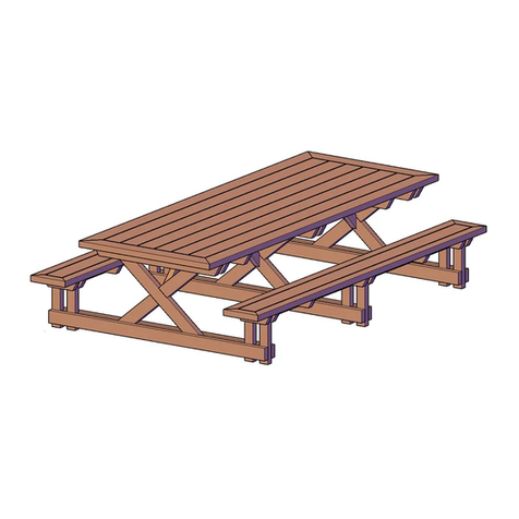 Forever Redwood CHRIS'S PICNIC TABLE Assembly instructions