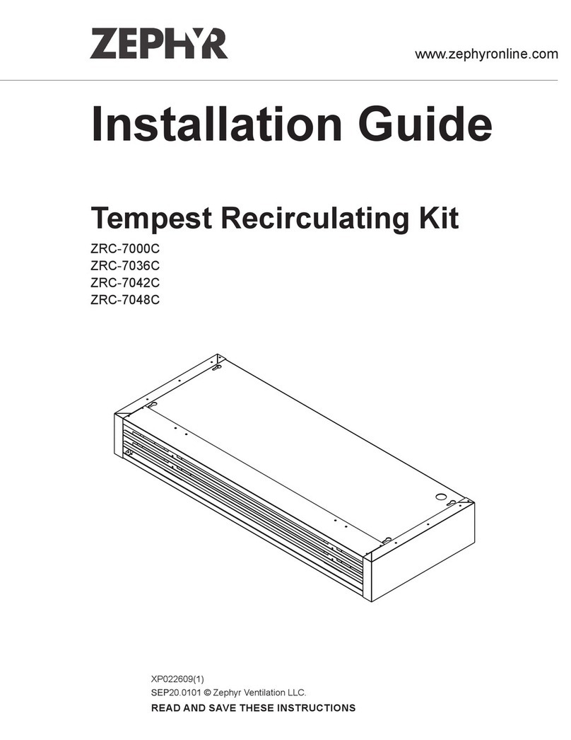 Zephyr ZRC-7000C installation guide
