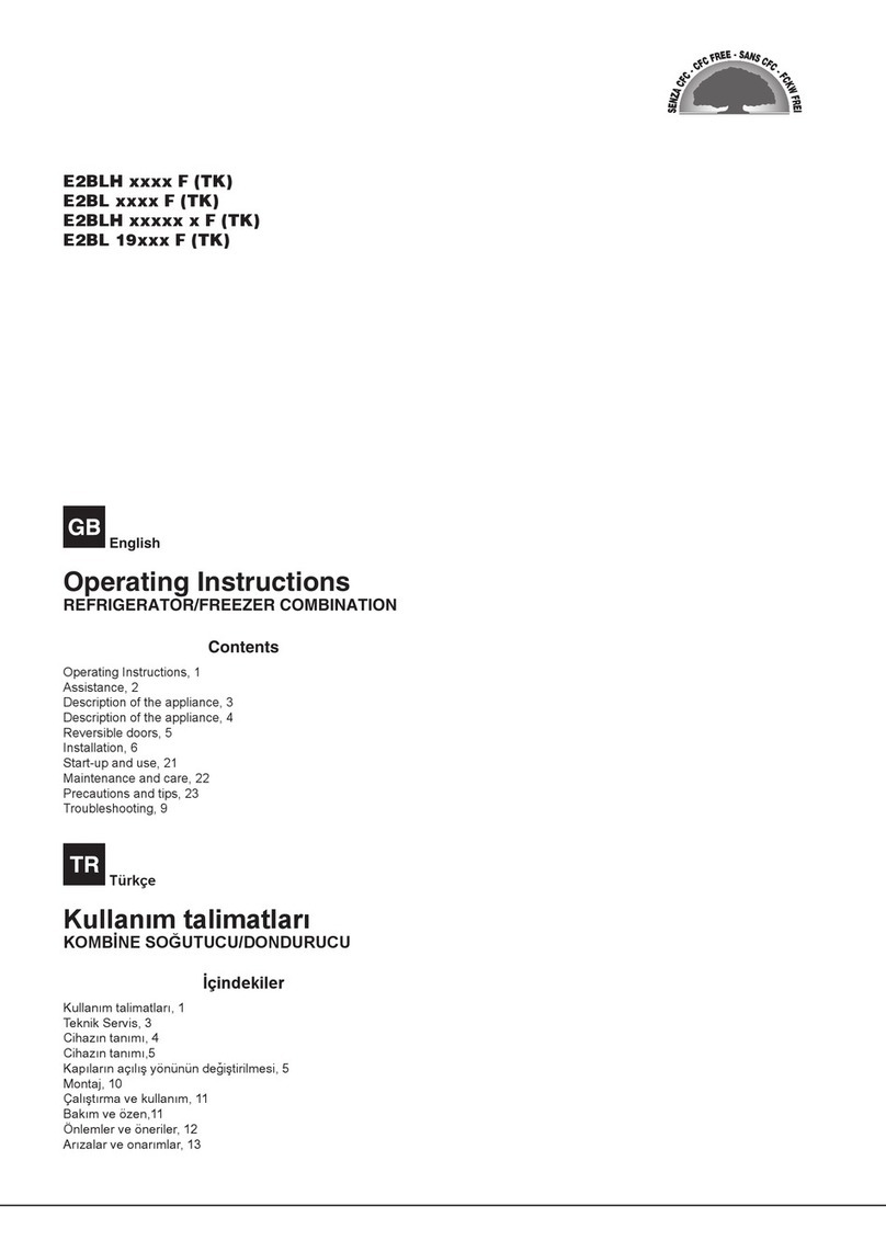 Indesit E2BLH F TK operating instructions