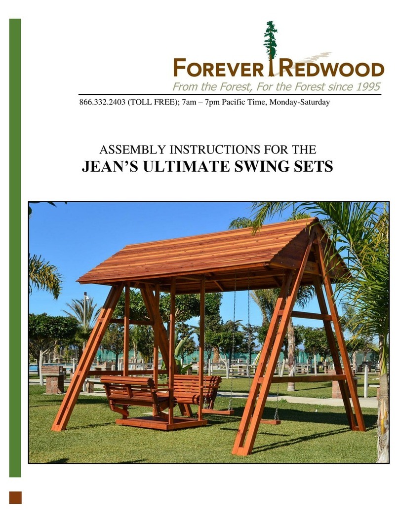 Forever Redwood JEAN'S ULTIMATE SWING SETS Assembly instructions Forever Redwood JEAN'S ULTIMATE SWING SETS Assembly instructions